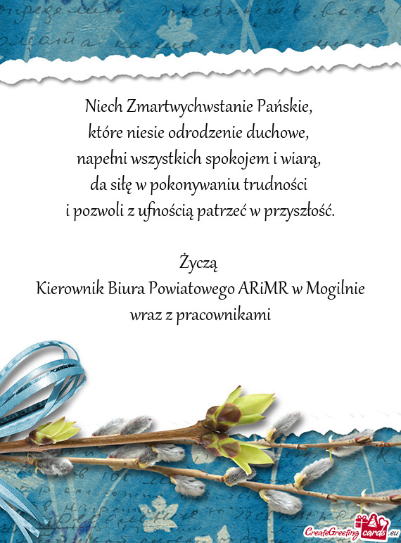 Kierownik Biura Powiatowego ARiMR w Mogilnie wraz z pracownikami