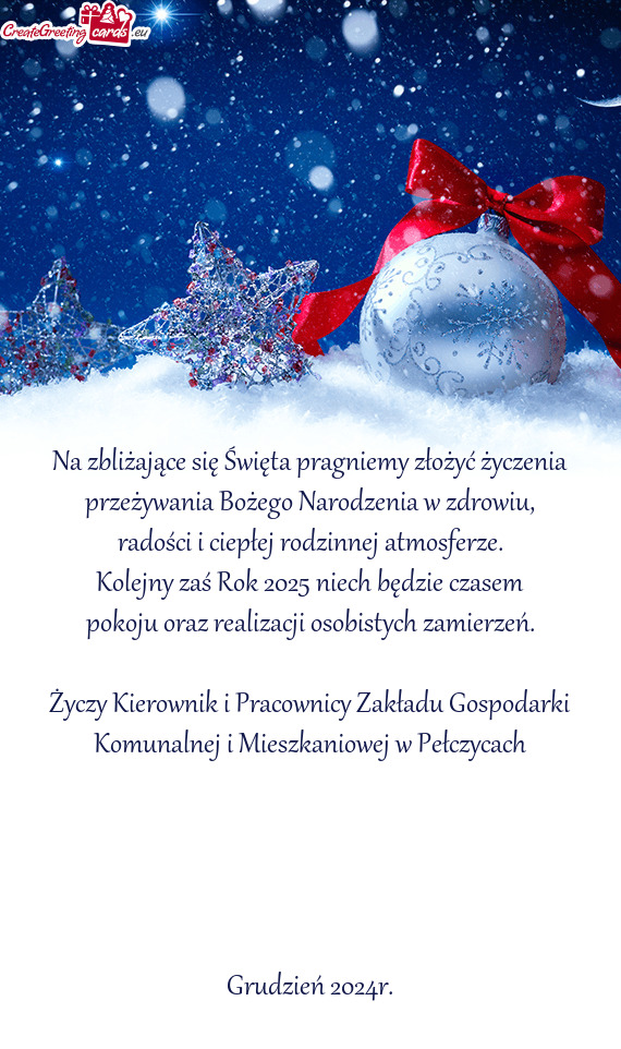 Kierownik i Pracownicy Zakładu Gospodarki Komunalnej i Mieszkaniowej w Pełczycach