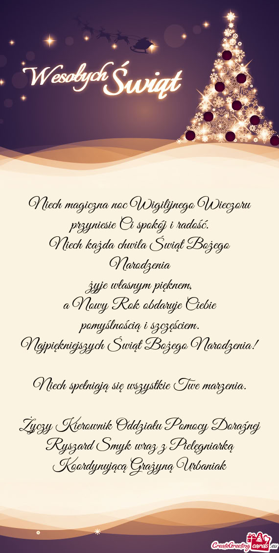 Kierownik Oddziału Pomocy Doraźnej Ryszard Smyk wraz z Pielęgniarką Koordynującą Graży