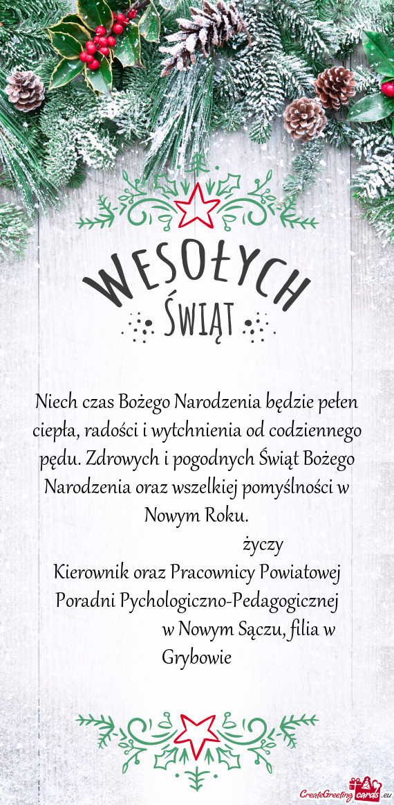 Kierownik oraz Pracownicy Powiatowej Poradni Pychologiczno-Pedagogicznej