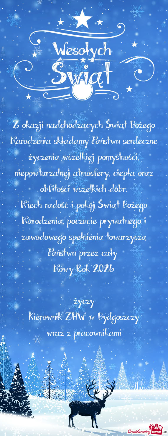 Kierownik ZHW w Bydgoszczy