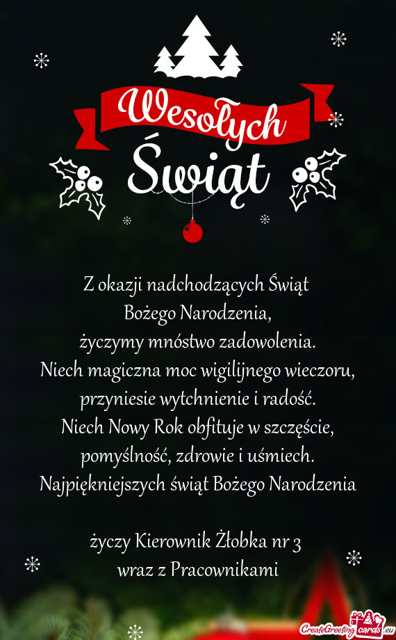 Kierownik Żłobka nr 3