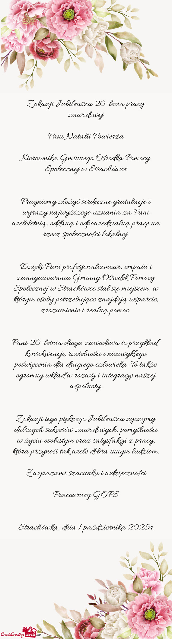 Kierownika Gminnego Ośrodka Pomocy Społecznej w Strachówce