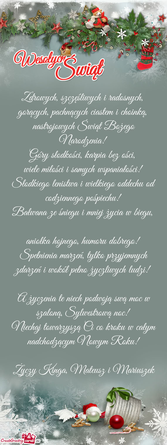 Kinga, Mateusz i Mariuszek