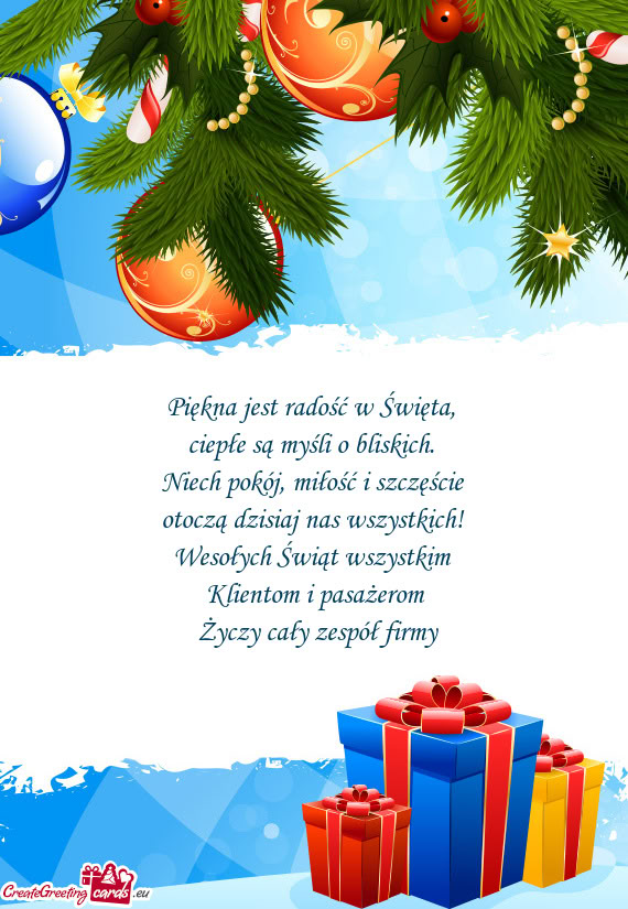 Klientom i pasażerom