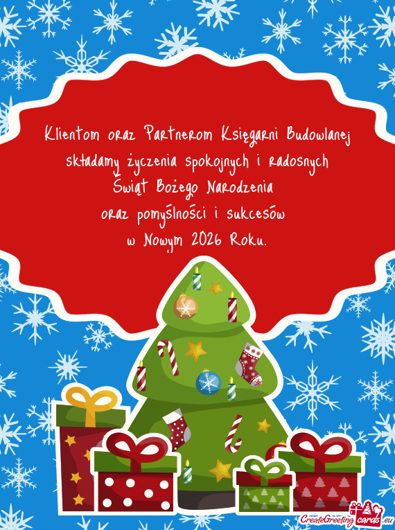 Klientom oraz Partnerom Księgarni Budowlanej