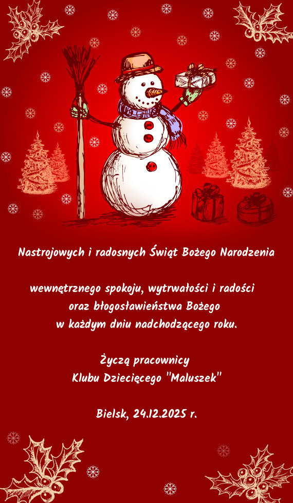 Klubu Dziecięcego ""Maluszek""