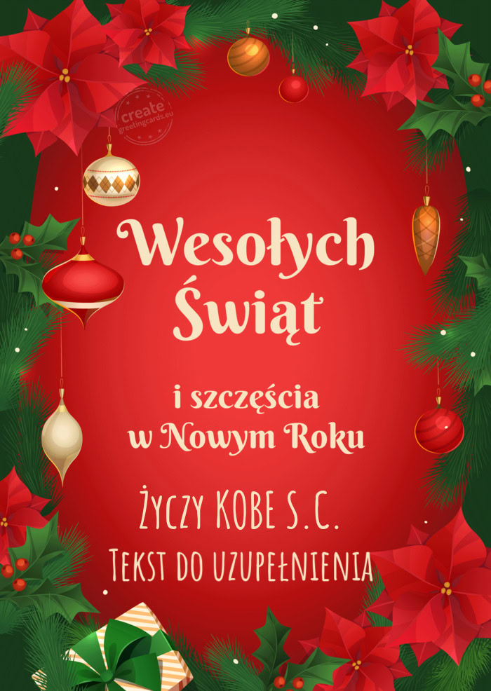 KOBE S.C. Tekst do uzupełnienia