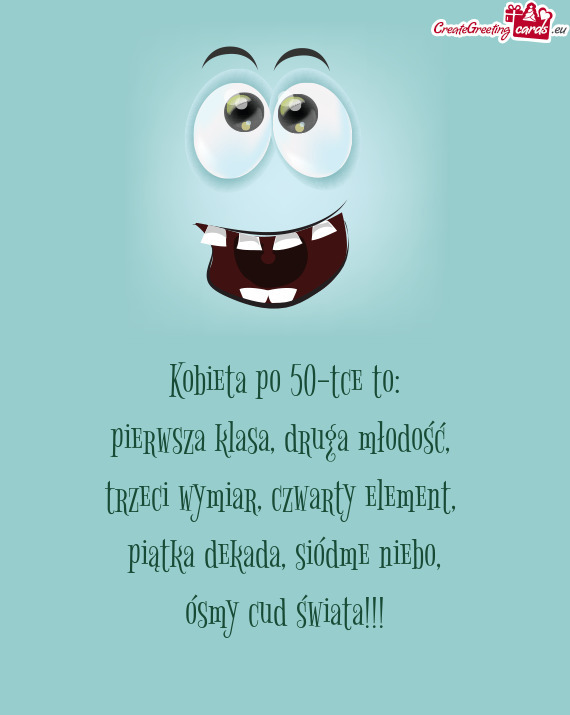 Kobieta po 50-tce to