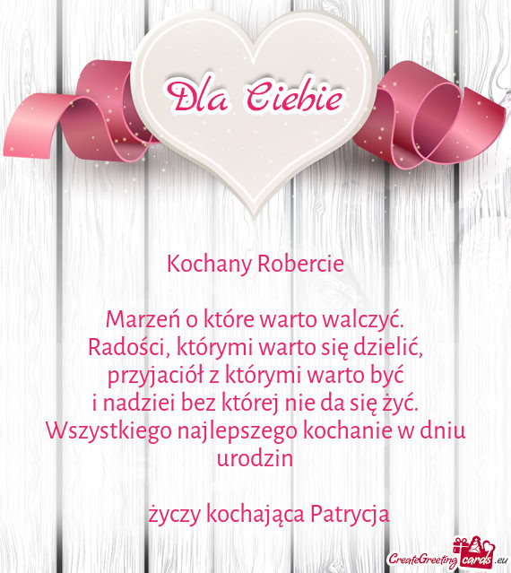 Kochająca Patrycja