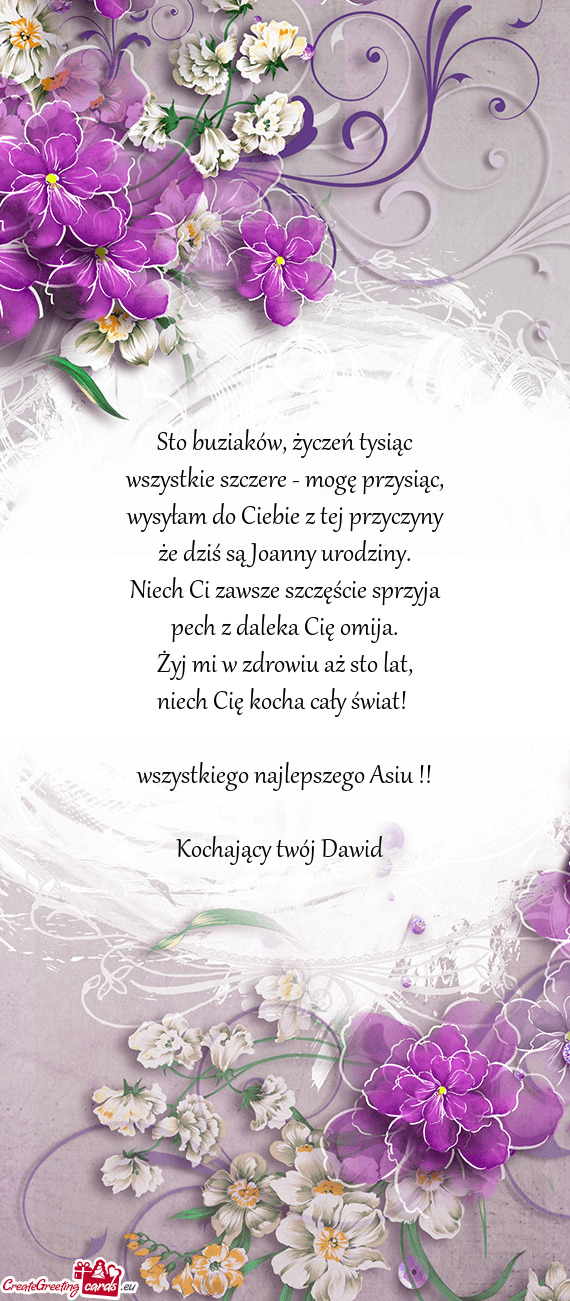 Kochający twój Dawid😘