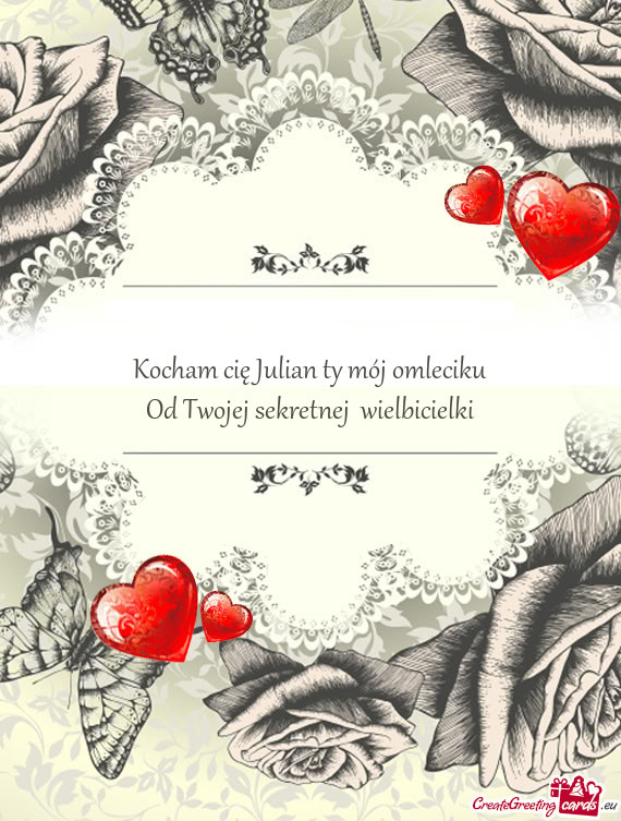 Kocham cię Julian ty mój omleciku