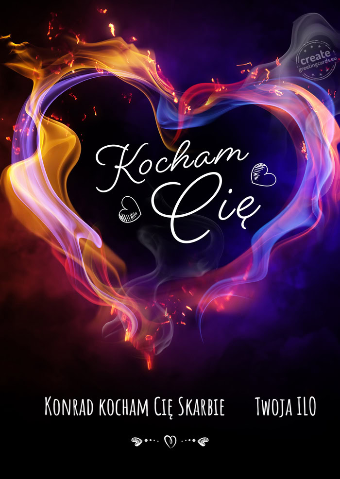 Kocham Cię ♥️😍Konrad kocham Cię Skarbie 😍♥️Twoja ILO