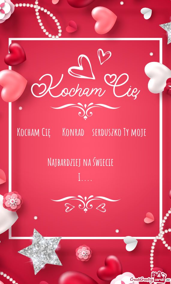 Kocham Cię ♥️ Konrad♥️serduszko Ty moje❣️