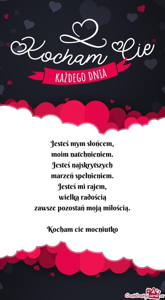 Kocham cie mocniutko
