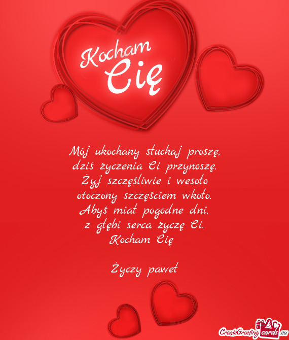 Kocham Cię  paweł