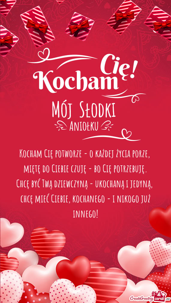 Kocham Cię potworze - o każdej życia porze