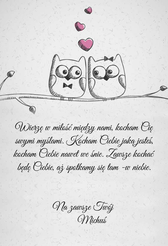 Kocham Cię swymi myślami