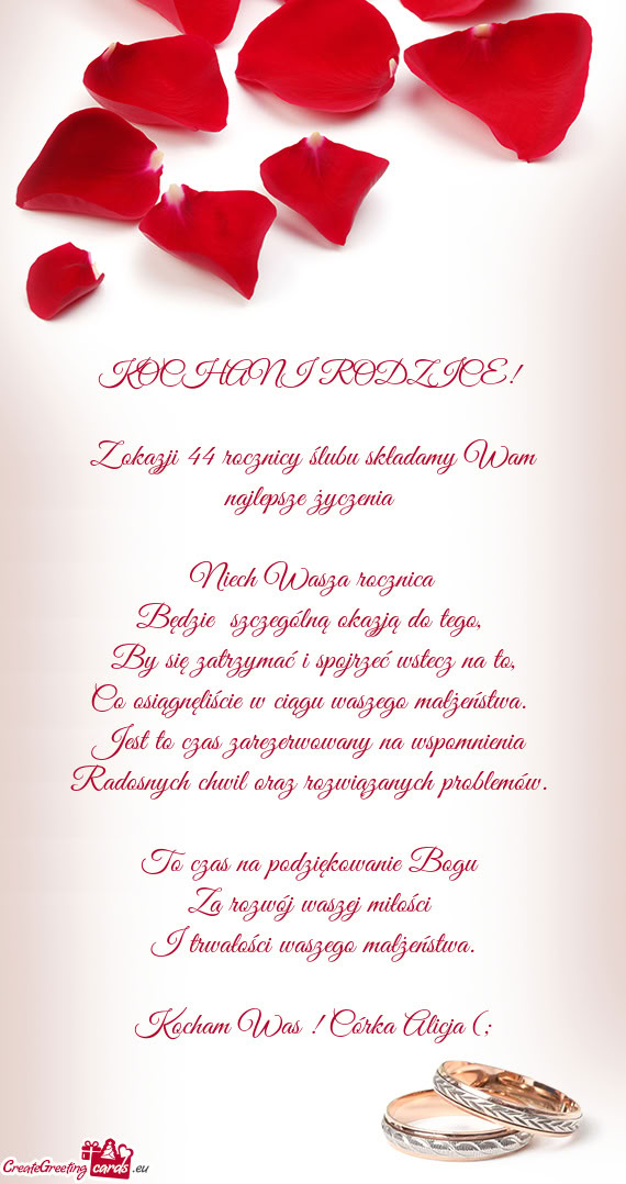Kocham Was ! Córka Alicja (;