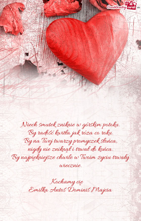 Kochamy cię ❤️