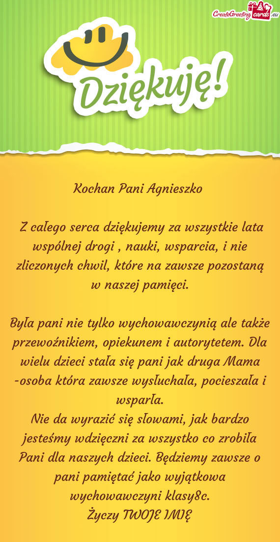 Kochan Pani Agnieszko