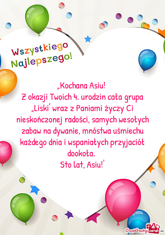 „Kochana Asiu