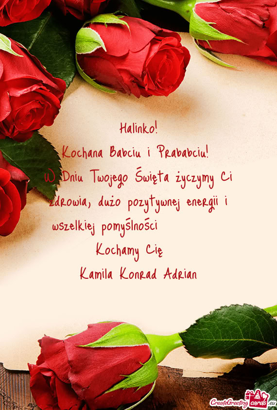 Kochana Babciu i Prababciu