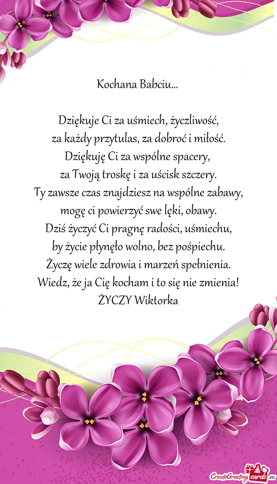 Kochana Babciu…