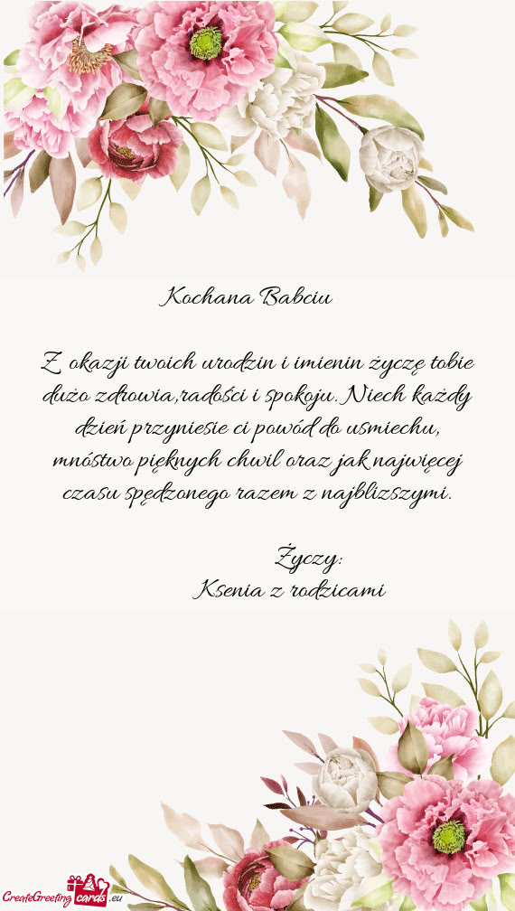 Kochana Babciu ❤️