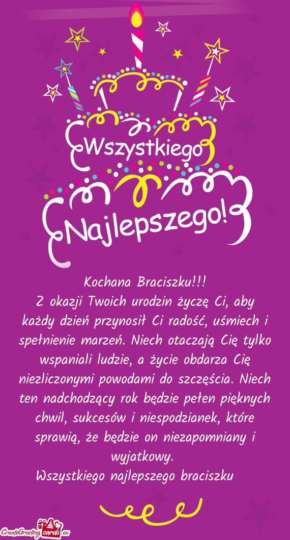 Kochana Braciszku
