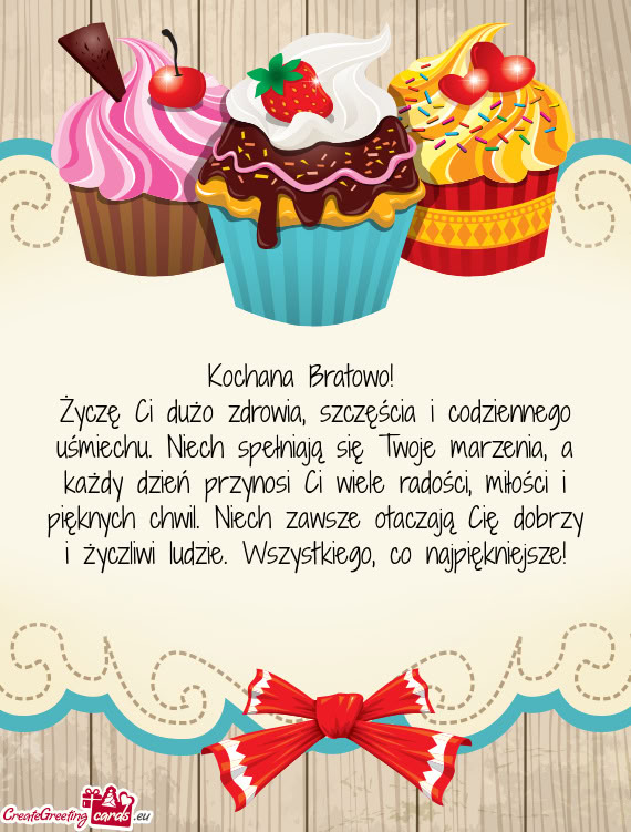 Kochana Bratowo! 🌷
