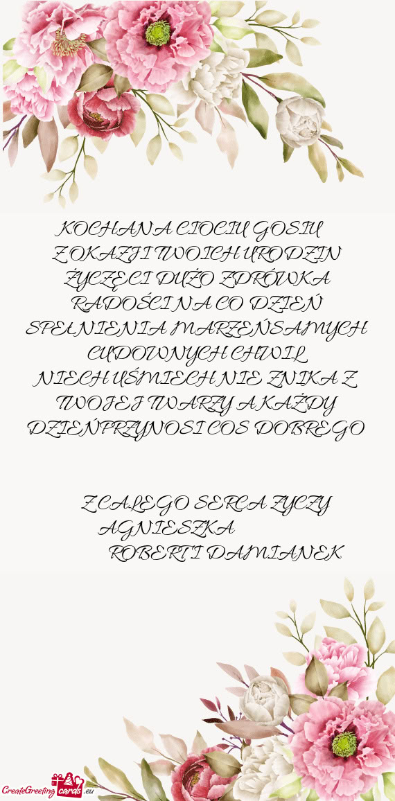 KOCHANA CIOCIU GOSIU ❤️