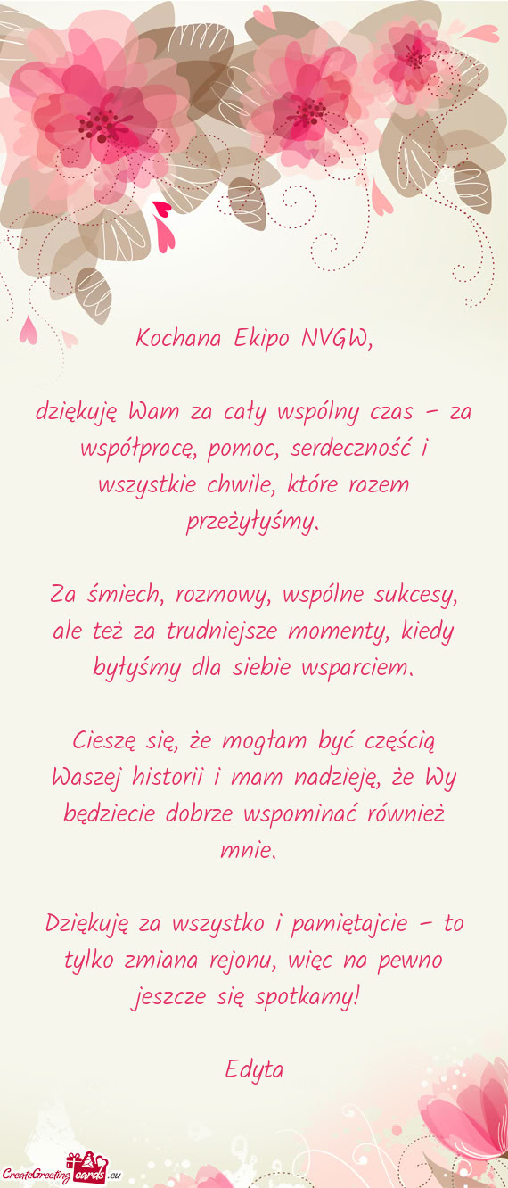 Kochana Ekipo NVGW