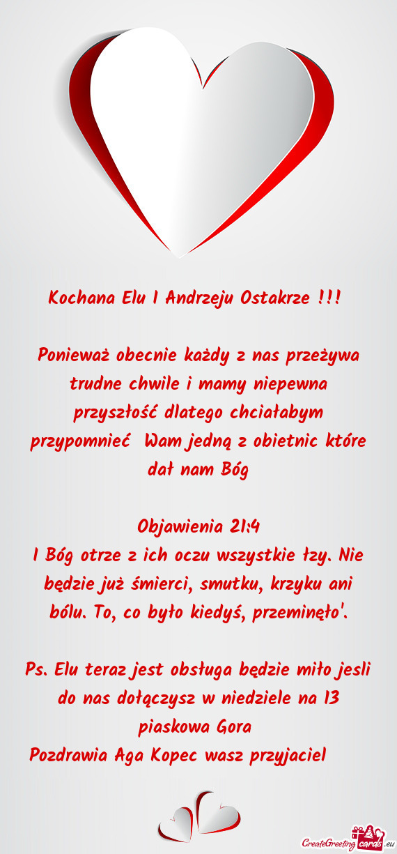 Kochana Elu I Andrzeju Ostakrze