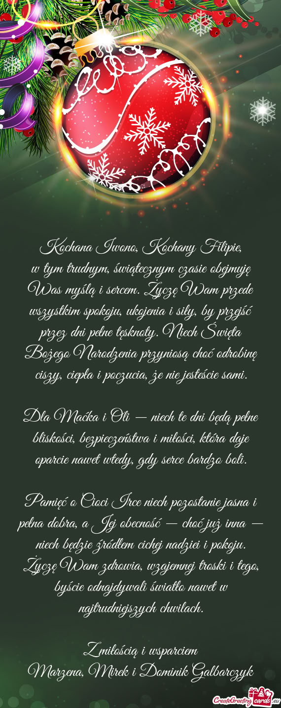 Kochana Iwono, Kochany Filipie