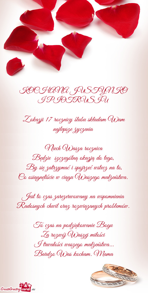 KOCHANA JUSTYNKO I PIOTRUSIU