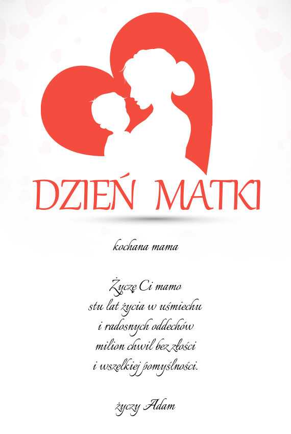 Kochana mama Życzę Ci mamo stu lat życia w uśmiechu i radosnych oddechów milion chwil bez