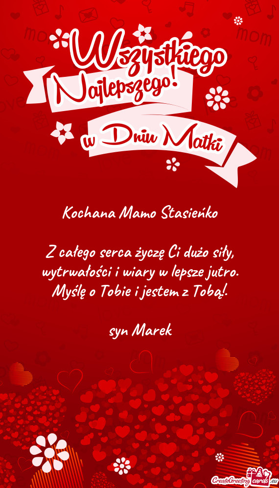 Kochana Mamo Stasieńko