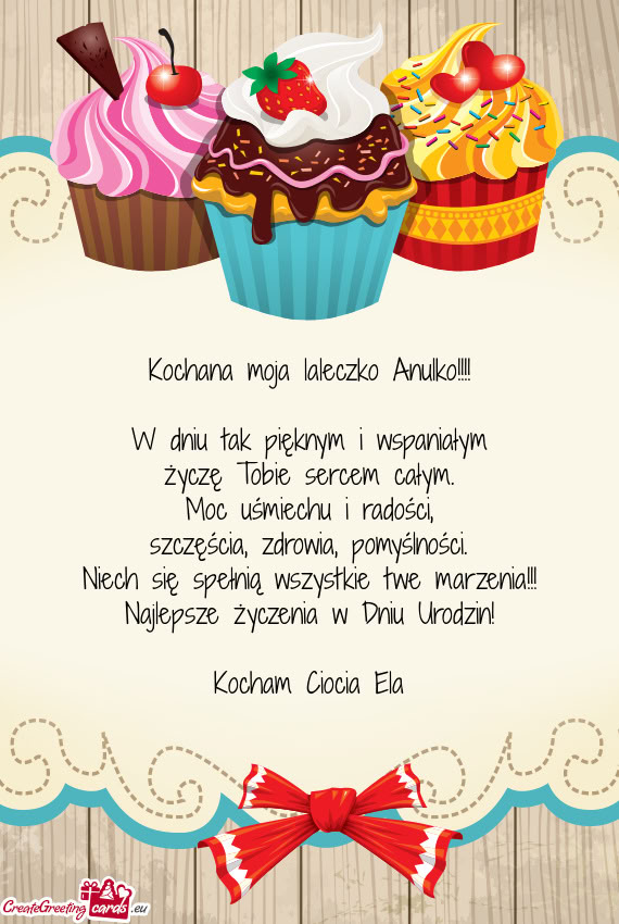 Kochana moja laleczko Anulko