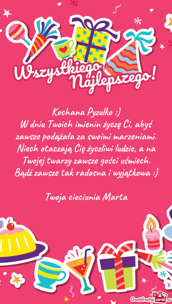 Kochana Pyzulko :)