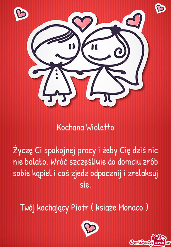 Kochana Wioletto