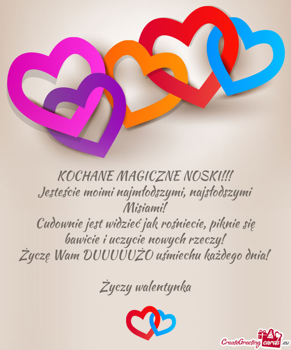 KOCHANE MAGICZNE NOSKI