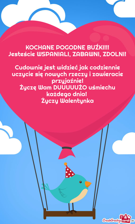 KOCHANE POGODNE BUŹKI