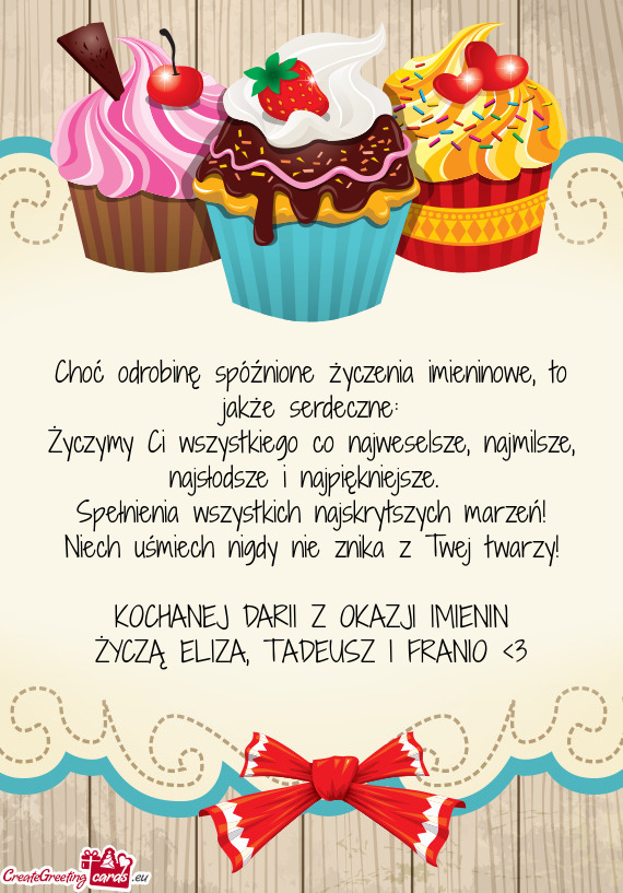 KOCHANEJ DARII Z OKAZJI IMIENIN