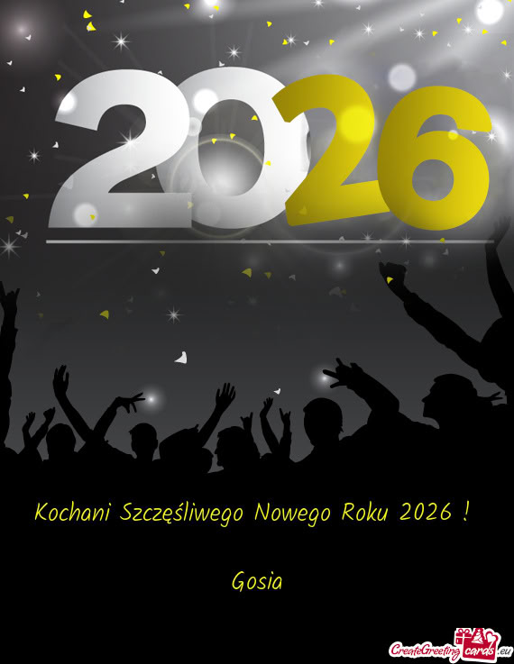 Kochani Szczęśliwego Nowego Roku 2026
