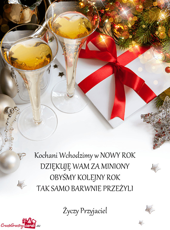 Kochani Wchodzimy w NOWY ROK