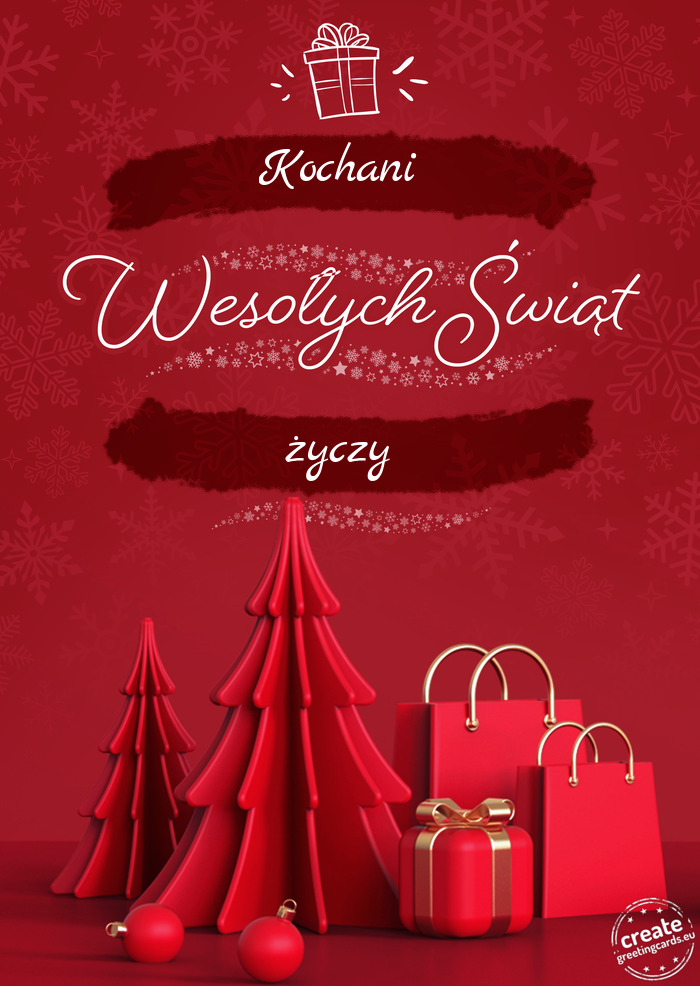 Kochani Wesołych Świąt życzy