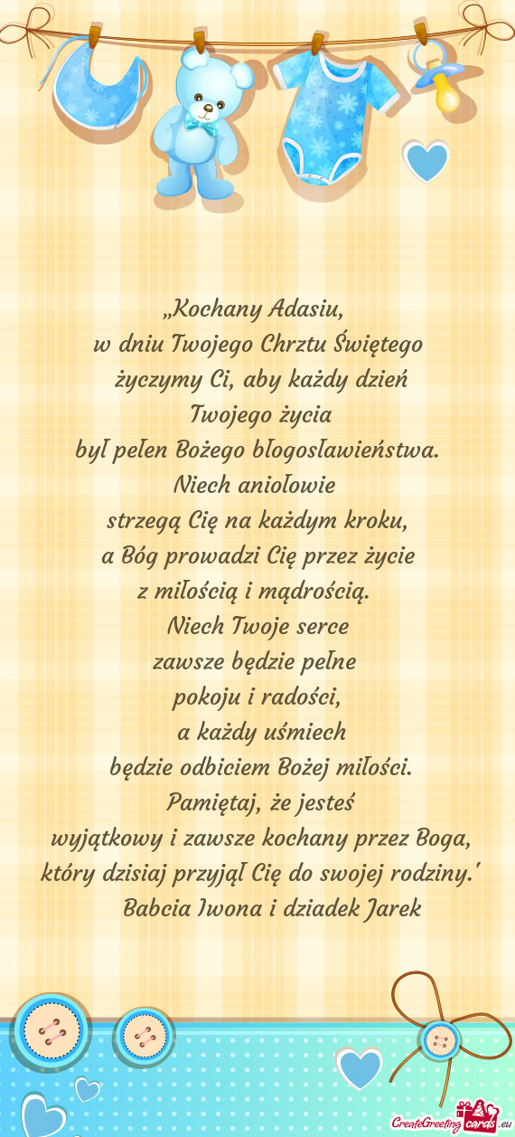 „Kochany Adasiu