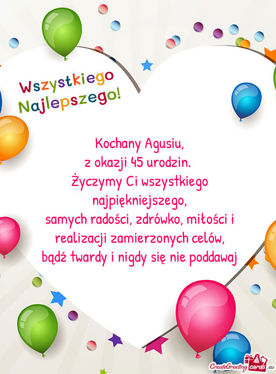 Kochany Agusiu