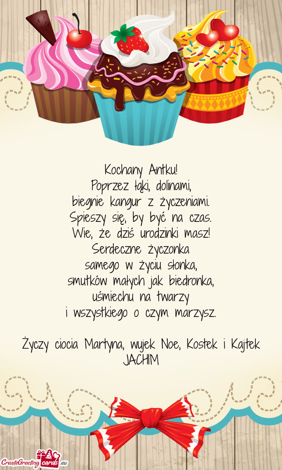 Kochany Antku! Poprzez łąki